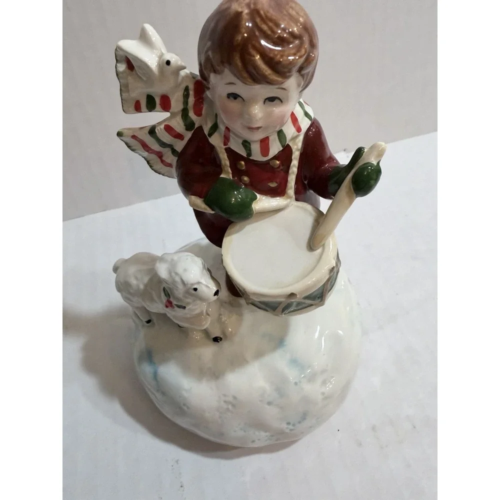 Otogiri Little Drummer Boy Hand Painted Handmade Music Box Figurine